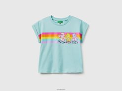 aqua Benetton barn care bears t-skjorte i 100 % bomull 20TRB2464