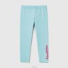 aqua Benetton barn leggings med glitrende trykk 20TRB2984