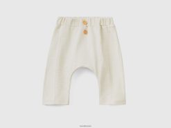 beige Benetton barn lette joggebukser 20TRB5936