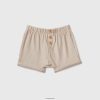 beige Benetton barn stripete shorts 20TRB5914