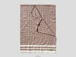 beige Benettonkabelstrikket trekk 20TRB6020