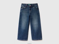 blå Benetton barn jeans med bred passform 20TRB5696