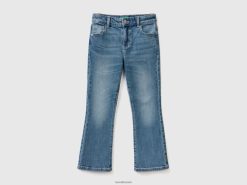 blå Benetton barn jeans med fem lommer 20TRB2713