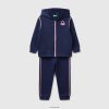 blå Benetton barn joggedress i 100% bomull 20TRB5612