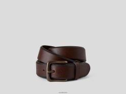 brun Benetton menn belte i ekte skinn 20TRB1553