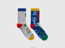 flerfarget Benetton barn bugs bunny sokker 20TRB2012