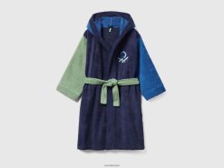 flerfarget Benetton barn fargeblokk badekåpe 20TRB2014