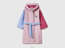 flerfarget Benetton barn fargeblokk badekåpe 20TRB2734