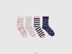 flerfarget Benetton barn jacquard sokkesett 20TRB2731