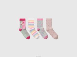 flerfarget Benetton barn jacquard sokkesett 20TRB2769