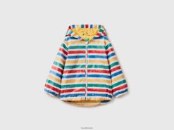flerfarget Benetton barn lett jakke med hette 20TRB2112