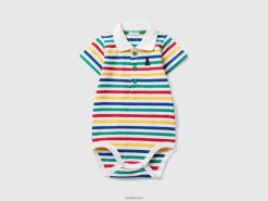 flerfarget Benetton barn polobody i stretchbomull 20TRB3184
