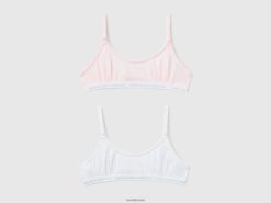 flerfarget Benetton barn to BH-er i stretchbomull 20TRB5523