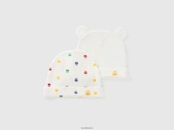 flerfarget Benetton barn to capser i økologisk bomull 20TRB3298