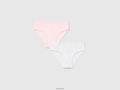 flerfarget Benetton barn to undertøy i stretchbomull 20TRB2790