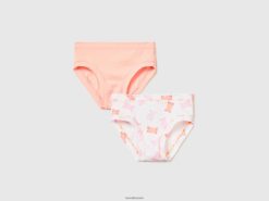 flerfarget Benetton barn trussesett i superstretch økologisk bomull 20TRB2753