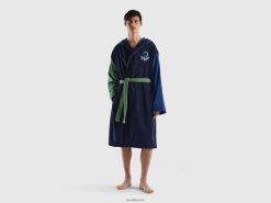 flerfarget Benetton menn fargeblokk badekåpe 20TRB1570
