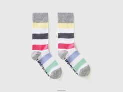 flerfarget Benetton menn sokksett i økologisk stretchbomullsblanding 20TRB706