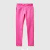 fuchsia Benetton barn jeggings i stretch stoff 20TRB5460