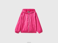 fuchsia Benetton barn lett regn forsvarsjakke 20TRB2421