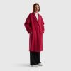 fuchsia Benetton kvinner lang ufôret duster 20TRB3745