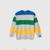 grå Benetton barn stripete genser 20TRB3399