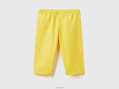 gul Benetton barn 3/4 leggings i stretchbomull 20TRB2954