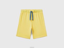gul Benetton barn bermudaer i jersey 20TRB2392