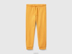 gul Benetton barn sporty bukse med snøring 20TRB1933
