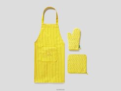 gul Benettonforkle, gryteklut og ovnsvottesett 20TRB3387