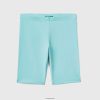 himmelblå Benetton barn shorts i stretchbomull 20TRB5475
