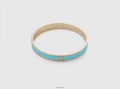 himmelblå Benetton kvinner himmelblå armbånd med logo 20TRB752