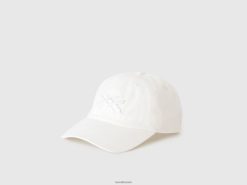hvit Benetton menn hvit caps med brodert logo 20TRB1508