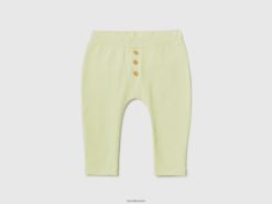 lime Benetton barn mønstrede leggings i bomull i stretch 20TRB5943