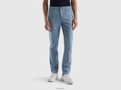 luftvåpen blå Benetton kvinner air force blå slim fit chinos 20TRB4651