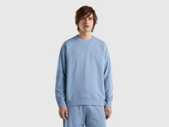 luftvåpen blå Benetton menn Genser i 100 % bomull 20TRB1317