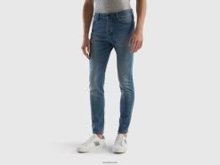 lyse blå Benetton menn skinny fit jeans 20TRB1490