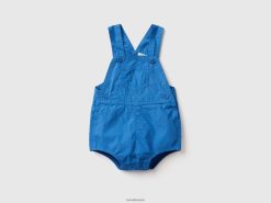 lyseblå Benetton barn overall onesie i 100% bomull 20TRB5760