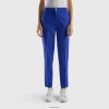 lyseblå Benetton kvinner cornflower blue slim fit chinos i bomull 20TRB4036