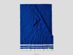 lyseblå Benettonkabelstrikket trekk 20TRB3376