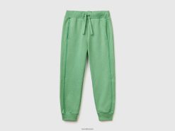 lysegrønn Benetton barn joggere i resirkulert stoff 20TRB1915