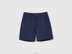 mørke blå Benetton barn bermudaer i ren bomull 20TRB4963