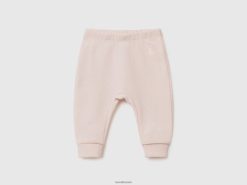 myk rosa Benetton barn joggebukse i økologisk bomull 20TRB5953
