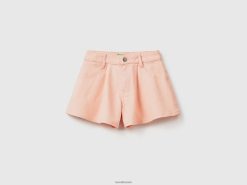 myk rosa Benetton barn sommerfuglshorts 20TRB2651