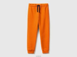 oransje Benetton barn Joggebukse i 100 % bomull 20TRB4915