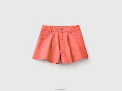 oransje koraller Benetton barn sommerfuglshorts 20TRB5474
