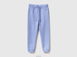 periwinkle Benetton barn joggebukse i økologisk bomull 20TRB2985