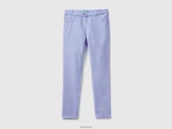 periwinkle Benetton barn super tynne bukser 20TRB5473