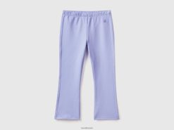 periwinkle Benetton barn utsvingte leggings i stretchbomull 20TRB2961