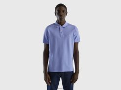 periwinkle Benetton menn periwinkle fiolett polo med normal passform 20TRB1398